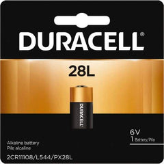Duracell - Size 28L, Lithium, 1 Pack, Standard Battery - 6 Volts, Button Tab Terminal, 2CR11108, ANSI 1406LC Regulated - Eagle Tool & Supply