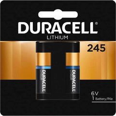 Duracell - Size 245, Lithium, 1 Pack, Button & Coin Cell Battery - 6 Volts, Flat Terminal, 2CR5, ANSI 5032LC Regulated - Eagle Tool & Supply
