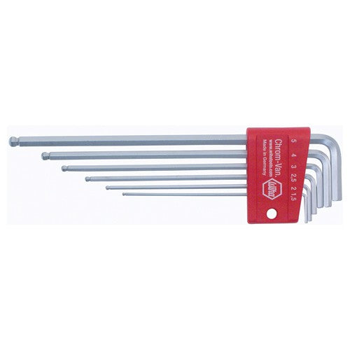 6PC SET BALL END HEX L KEY METRIC - Eagle Tool & Supply