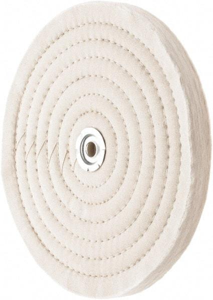Value Collection - 10" Diam x 3/4" Thick Unmounted Buffing Wheel - 60 Ply, Polishing, 1" Arbor Hole, Medium Density - Eagle Tool & Supply
