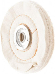 Value Collection - 4" Diam x 3/4" Thick Unmounted Buffing Wheel - 60 Ply, Polishing, 1" Arbor Hole, Medium Density - Eagle Tool & Supply
