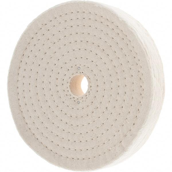 Value Collection - 8" Diam x 1" Thick Unmounted Buffing Wheel - 80 Ply, Polishing, 1" Arbor Hole, Hard Density - Eagle Tool & Supply