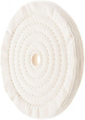 Value Collection - 8" Diam x 1/2" Thick Unmounted Buffing Wheel - 50 Ply, Polishing, 7/8" Arbor Hole, Medium Density - Eagle Tool & Supply