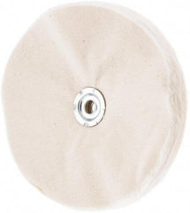Value Collection - 8" Diam x 1/2" Thick Unmounted Buffing Wheel - 50 Ply, Polishing, 1" Arbor Hole, Soft Density - Eagle Tool & Supply