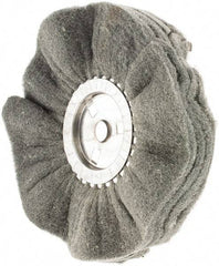 Value Collection - 10" Diam x 4" Thick, Soft Mounted Polishing Wheel - 2 Ply, Fine Grade, 3/4" Shank Diam - Eagle Tool & Supply