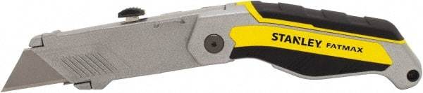 Stanley - Fixed Folding Utility Knife - 2-3/8" Blade, Bi-Material Handle Handle, 1 Blade Included - Eagle Tool & Supply