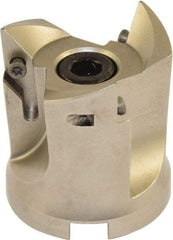Millstar - 3 Inserts, 50mm Cut Diam, 22mm Arbor Diam, Indexable Square-Shoulder Face Mill - 93° Lead Angle, 55mm High, VCGT Insert Compatibility, Series ASMC - Eagle Tool & Supply