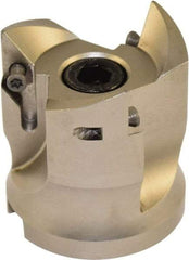 Millstar - 3 Inserts, 50mm Cut Diam, 22mm Arbor Diam, Indexable Square-Shoulder Face Mill - 0/90° Lead Angle, 55mm High, VCGT Insert Compatibility, Series ASMN - Eagle Tool & Supply