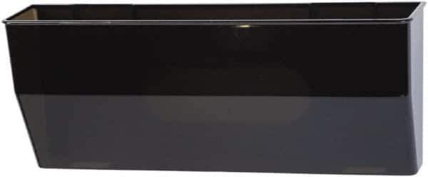 Deflect-o - 15" Wide x 6-3/8" High x 3" Deep Plastic Wall File - 1 Compartment, Smoke - Eagle Tool & Supply