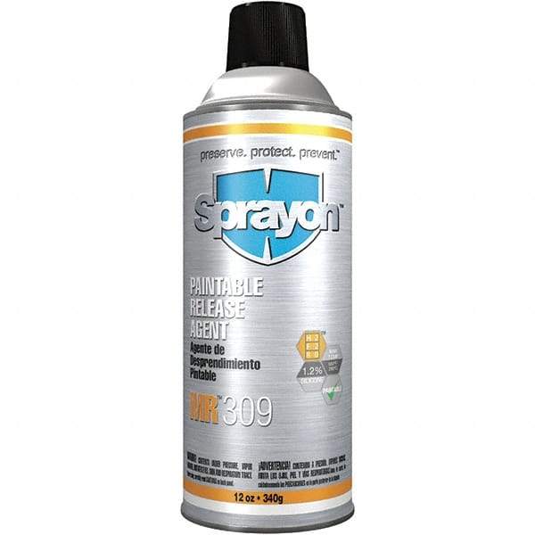 Sprayon - 12 Ounce Aerosol Can, Clear, General Purpose Mold Release - Silicone Composition - Eagle Tool & Supply