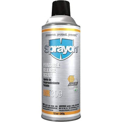 Sprayon - 12 Ounce Aerosol Can, Clear, General Purpose Mold Release - Silicone Composition - Eagle Tool & Supply