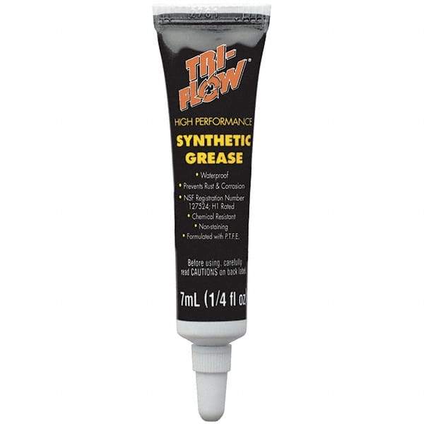 Tri-Flow - 0.25 oz Tube Synthetic High Temperature Grease - Translucent White, Extreme Pressure, Food Grade & High Temperature, 400°F Max Temp, NLGIG 2, - Eagle Tool & Supply