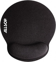 Allsop - 7-1/4" x 8-1/4" Black Mouse Pad - Use with Mouse - Eagle Tool & Supply