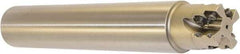 Millstar - 1-1/2" Cut Diam, 1.58" Max Depth, 1-1/2" Shank Diam, Cylindrical Shank Indexable High-Feed End Mill - Screw Holding Method, HFCI-1204 Insert, HFSS Toolholder, Through Coolant - Eagle Tool & Supply