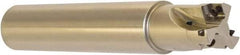 Millstar - 1" Cut Diam, 1.58" Max Depth, 1" Shank Diam, Cylindrical Shank Indexable High-Feed End Mill - Screw Holding Method, HFCI-09T3 Insert, HFSS Toolholder, Through Coolant - Eagle Tool & Supply