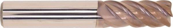 Millstar - 1/2", 5 Flute, Single End, Solid Carbide, 0.06" Corner Radius End Mill - 3" OAL, Right Hand Flute, 1-1/4" LOC, Right Hand Cut - Eagle Tool & Supply