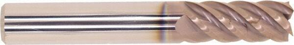 Millstar - 3/8", 5 Flute, Single End, Solid Carbide, 0.015" Corner Radius End Mill - 2-1/2" OAL, Right Hand Flute, 15/16" LOC, Right Hand Cut - Eagle Tool & Supply