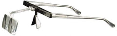 Made in USA - 2x Magnification, Ophthalmic Polymer, Rectangular Magnifier - 2 Inch Long x 1 Inch Wide Lens, Eyeglass Frame Mount, 10 Inch Focal Distance, 2 Inch Long - Eagle Tool & Supply