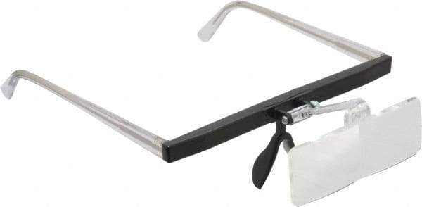 Made in USA - 1.75x Magnification, Ophthalmic Polymer, Rectangular Magnifier - 2 Inch Long x 1 Inch Wide Lens, Eyeglass Frame Mount, 14 Inch Focal Distance, 2 Inch Long - Eagle Tool & Supply