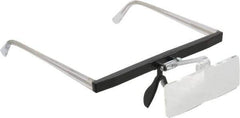 Made in USA - 1.75x Magnification, Ophthalmic Polymer, Rectangular Magnifier - 2 Inch Long x 1 Inch Wide Lens, Eyeglass Frame Mount, 14 Inch Focal Distance, 2 Inch Long - Eagle Tool & Supply
