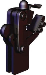 De-Sta-Co - 1,574 Lb Holding Capacity, Vertical Handle, Manual Hold Down Toggle Clamp - 200° Bar Opening, Weldable Base, Oxide Finish, Forged Alloy Steel - Eagle Tool & Supply