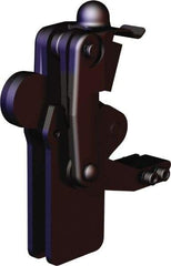 De-Sta-Co - 2,473 Lb Holding Capacity, Vertical Handle, Manual Hold Down Toggle Clamp - 200° Bar Opening, Weldable Base, Oxide Finish, Forged Alloy Steel - Eagle Tool & Supply