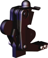 De-Sta-Co - 2,473 Lb Holding Capacity, Vertical Handle, Manual Hold Down Toggle Clamp - 200° Bar Opening, Weldable Base, Oxide Finish, Forged Alloy Steel - Eagle Tool & Supply