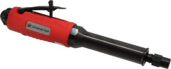 Universal Tool - 1/4" Collet, Straight Handle, Extended Length Air Die Grinder - 22,000 RPM, Rear Exhaust, 22 CFM, 0.9 hp, 90 psi, 1/4 NPT - Eagle Tool & Supply