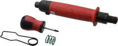 Universal Tool - 1/4" Bit Holder, 1,100 RPM, Inline Handle Air Screwdriver - 5 to 45 In/Lb Torque, 4 CFM - Eagle Tool & Supply