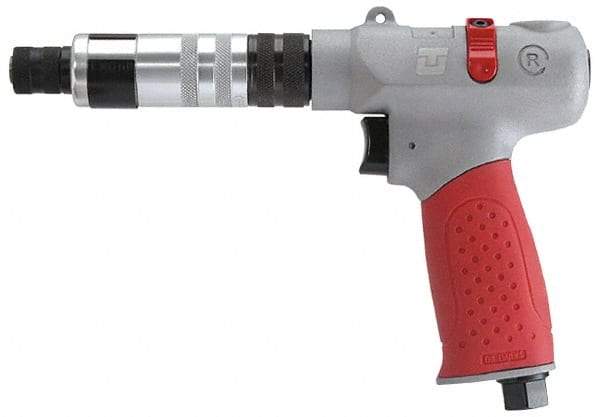 Universal Tool - 1/4" Bit Holder, 1,100 RPM, Pistol Grip Handle Air Screwdriver - 5 to 45 In/Lb Torque, 4 CFM - Eagle Tool & Supply