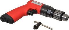 Universal Tool - 3/8" Reversible Keyed Chuck - Pistol Grip Handle, 1,800 RPM, 4.6 CFM, 0.8 hp, 90 psi - Eagle Tool & Supply