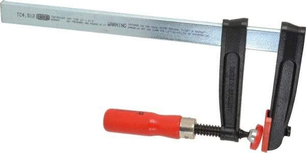 Bessey - 12" Capacity, 4-1/2" Throat Depth Steel Bar Clamp - 950 Lb Clamping Pressure, 16" OAL - Eagle Tool & Supply