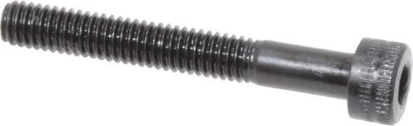 Holo-Krome - M4x0.70 Metric Coarse Hex Socket Drive, Socket Cap Screw - Grade 12.9 Alloy Steel, Black Oxide Finish, Partially Threaded, 30mm Length Under Head - Eagle Tool & Supply