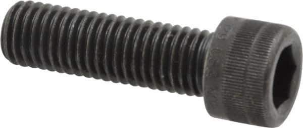 Holo-Krome - M12x1.75 Metric Coarse Hex Socket Drive, Socket Cap Screw - Grade 12.9 Alloy Steel, Black Oxide Finish, Fully Threaded, 40mm Length Under Head - Eagle Tool & Supply