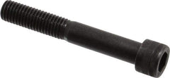 Holo-Krome - M12x1.75 Metric Coarse Hex Socket Drive, Socket Cap Screw - Grade 12.9 Alloy Steel, Black Oxide Finish, Partially Threaded, 80mm Length Under Head - Eagle Tool & Supply