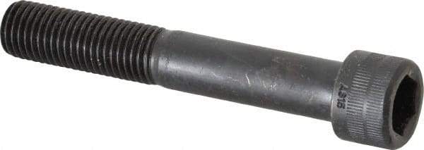 Holo-Krome - M16x2.00 Metric Coarse Hex Socket Drive, Socket Cap Screw - Grade 12.9 Alloy Steel, Black Oxide Finish, Partially Threaded, 100mm Length Under Head - Eagle Tool & Supply
