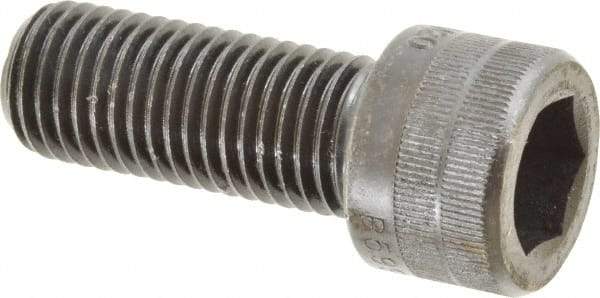 Holo-Krome - M20x2.50 Metric Coarse Hex Socket Drive, Socket Cap Screw - Grade 12.9 Alloy Steel, Black Oxide Finish, Fully Threaded, 50mm Length Under Head - Eagle Tool & Supply