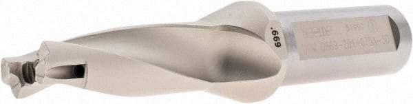 Iscar - 0.669 to 0.705" Diam, 3xD, 2" Max Depth, 3/4" Shank Diam, Replaceable Tip Drill - 17 Seat Size, DCM Toolholder, Series ChamDrill - Eagle Tool & Supply
