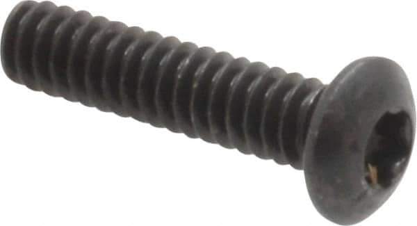 Camcar - #4-40 UNC Torx Plus Drive, Button Screw - Alloy Steel, Black Oxide Finish, Fully Threaded, 1/2" Length Under Head - Eagle Tool & Supply