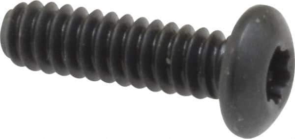 Camcar - #6-32 UNC Torx Plus Drive, Button Screw - Alloy Steel, Black Oxide Finish, Fully Threaded, 1/2" Length Under Head - Eagle Tool & Supply