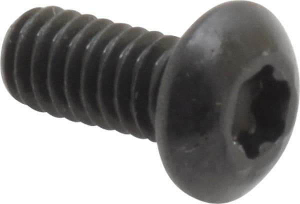 Camcar - #8-32 UNC Torx Plus Drive, Button Screw - Alloy Steel, Black Oxide Finish, Fully Threaded, 3/8" Length Under Head - Eagle Tool & Supply