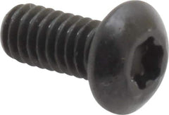 Camcar - #8-32 UNC Torx Plus Drive, Button Screw - Alloy Steel, Black Oxide Finish, Fully Threaded, 3/8" Length Under Head - Eagle Tool & Supply