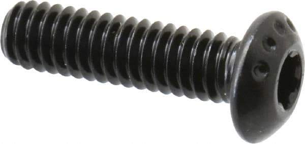 Camcar - #8-32 UNC Torx Plus Drive, Button Screw - Alloy Steel, Black Oxide Finish, Fully Threaded, 5/8" Length Under Head - Eagle Tool & Supply