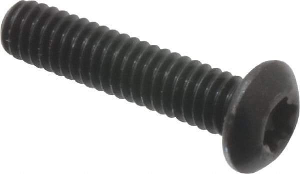 Camcar - #8-32 UNC Torx Plus Drive, Button Screw - Alloy Steel, Black Oxide Finish, Fully Threaded, 3/4" Length Under Head - Eagle Tool & Supply