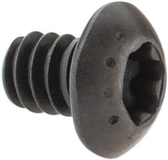 Camcar - #10-24 UNC Torx Plus Drive, Button Screw - Alloy Steel, Black Oxide Finish, Fully Threaded, 1/4" Length Under Head - Eagle Tool & Supply