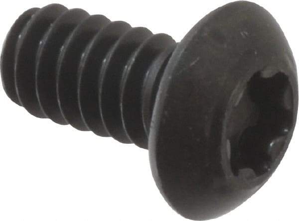Camcar - #10-24 UNC Torx Plus Drive, Button Screw - Alloy Steel, Black Oxide Finish, Fully Threaded, 3/8" Length Under Head - Eagle Tool & Supply