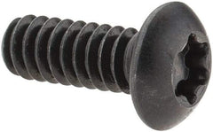 Camcar - #10-24 UNC Torx Plus Drive, Button Screw - Alloy Steel, Black Oxide Finish, Fully Threaded, 1/2" Length Under Head - Eagle Tool & Supply