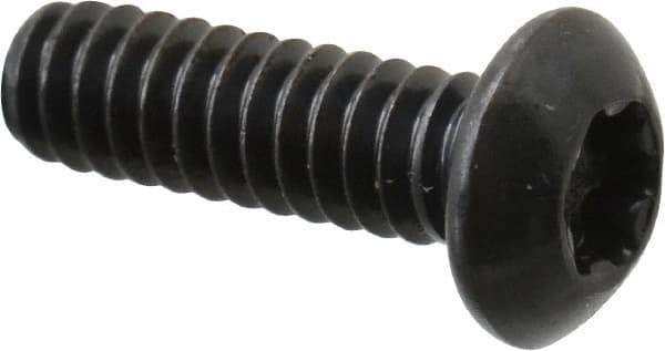 Camcar - #10-24 UNC Torx Plus Drive, Button Screw - Alloy Steel, Black Oxide Finish, Fully Threaded, 5/8" Length Under Head - Eagle Tool & Supply