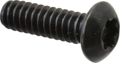 Camcar - #10-24 UNC Torx Plus Drive, Button Screw - Alloy Steel, Black Oxide Finish, Fully Threaded, 5/8" Length Under Head - Eagle Tool & Supply