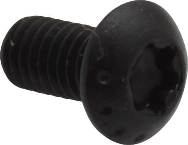 Camcar - #10-32 UNF Torx Plus Drive, Button Screw - Alloy Steel, Black Oxide Finish, Fully Threaded, 3/8" Length Under Head - Eagle Tool & Supply